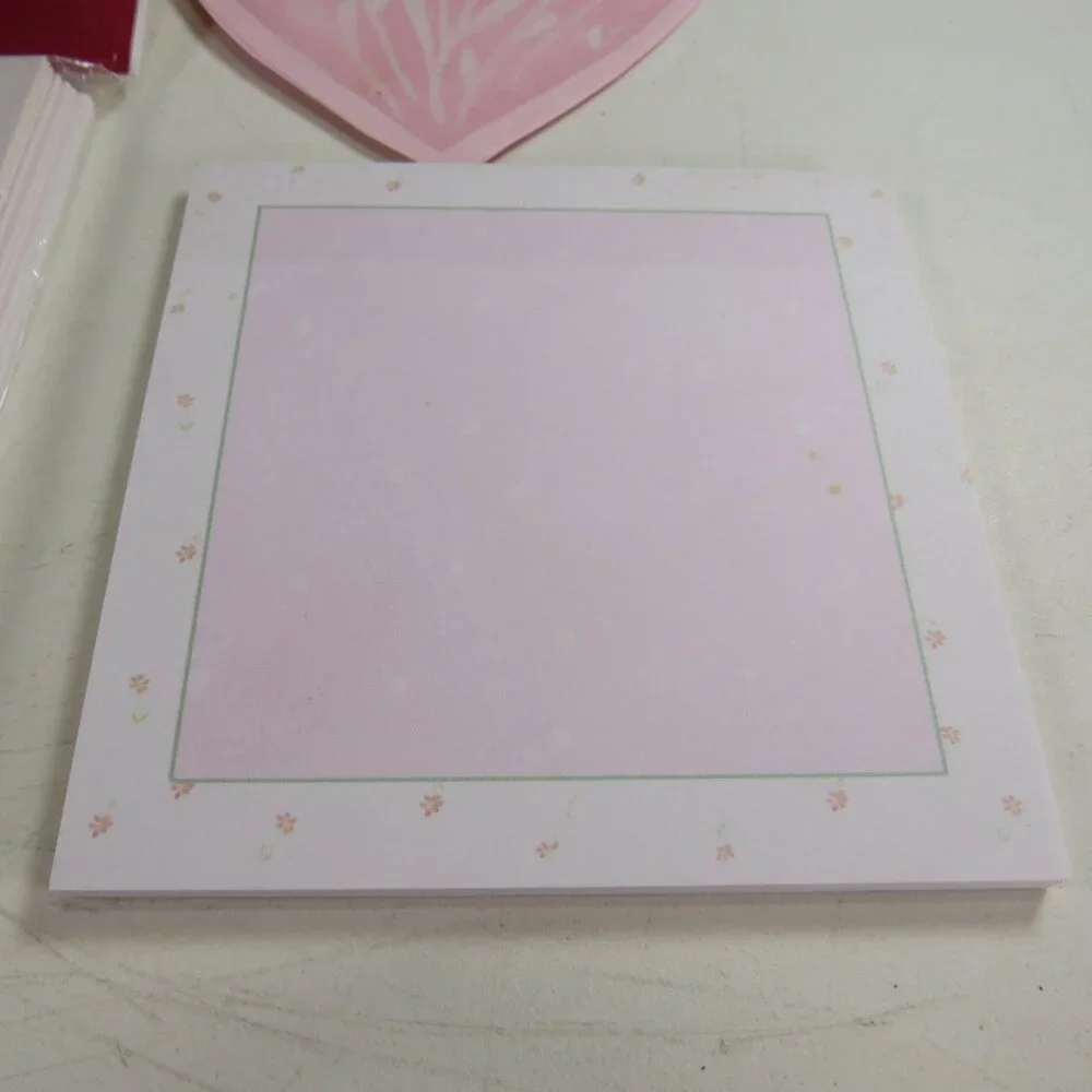 Heart Cards (4 new packages with 8 cards/envelopes each) and sticky notes